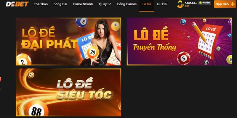 Các loại lô đề phổ biến trên Debet mà bạn nên biết