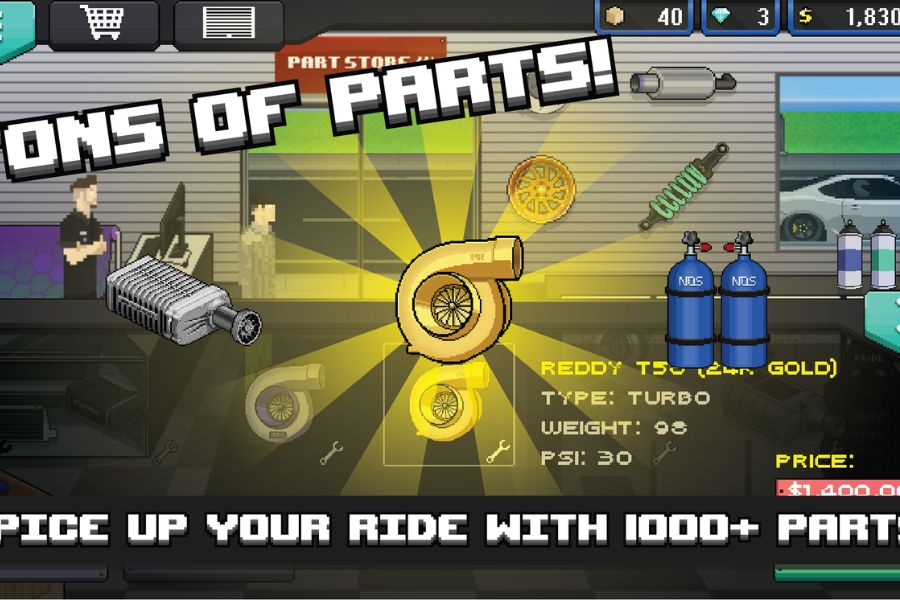 Banner Pixel Car Racer