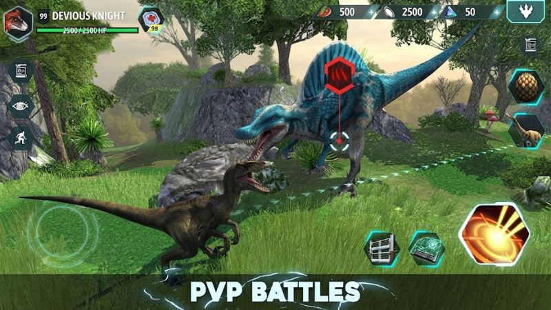 Người chơi thuần hóa khủng long trong Dino Tamers