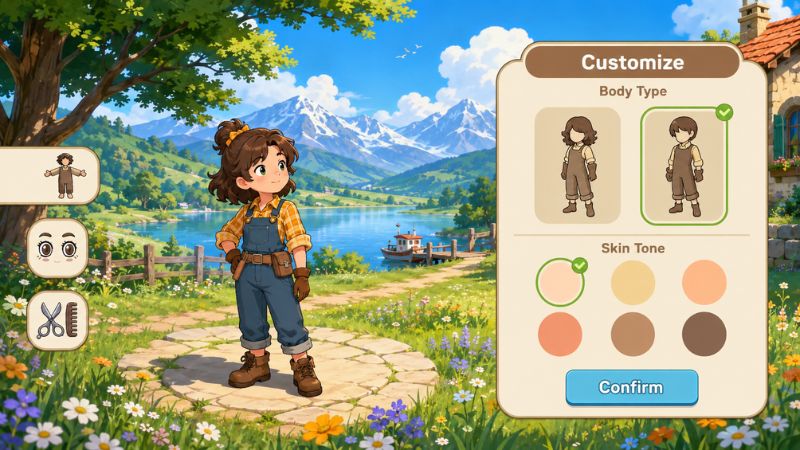 Tải Cozy Islands APK v0.13.2 Miễn Phí Cho Android 1 Cozy Islands APK với nhân vật bắt đầu xây dựng trên hòn đảo