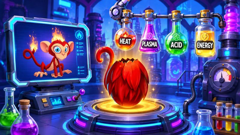 Hack Monster Legends xây đội ba quái vật với kỹ năng khác nhau