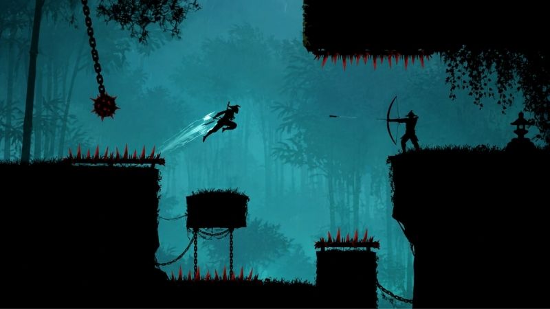 Hack Ninja Arashi 2 chiến đấu với kẻ địch và boss