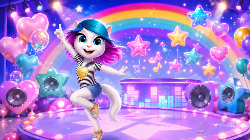 My Talking Angela MOD APK trang điểm cho Angela (1)