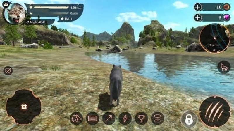 Gameplay săn mồi trong Hack The Wolf