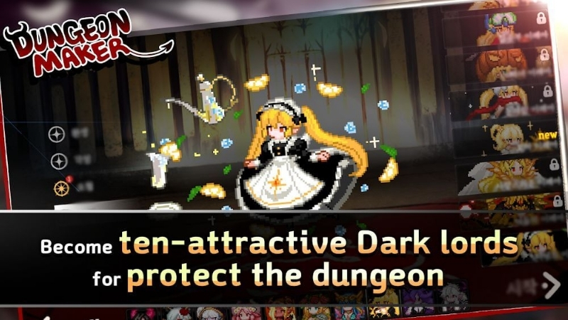 Bố trí bẫy và công trình phòng thủ trong Dungeon Maker