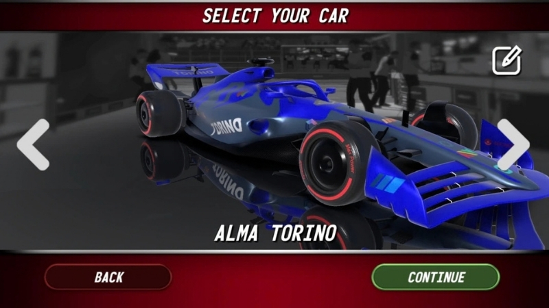 Gameplay Monoposto MOD APK với nhiều xe cùng tranh tài