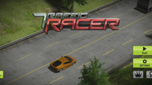 Hack Traffic Racer với ô tô chạy giữa dòng xe trên cao tốc 3D