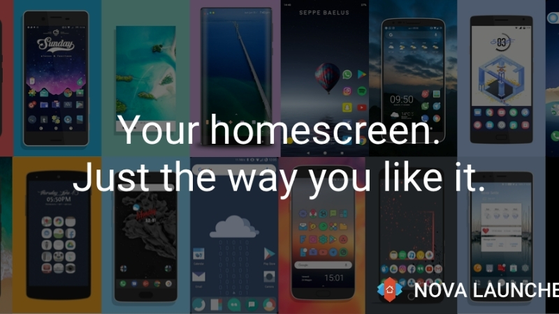 Nova Launcher APK với chế độ tối và màu giao diện tùy chỉnh